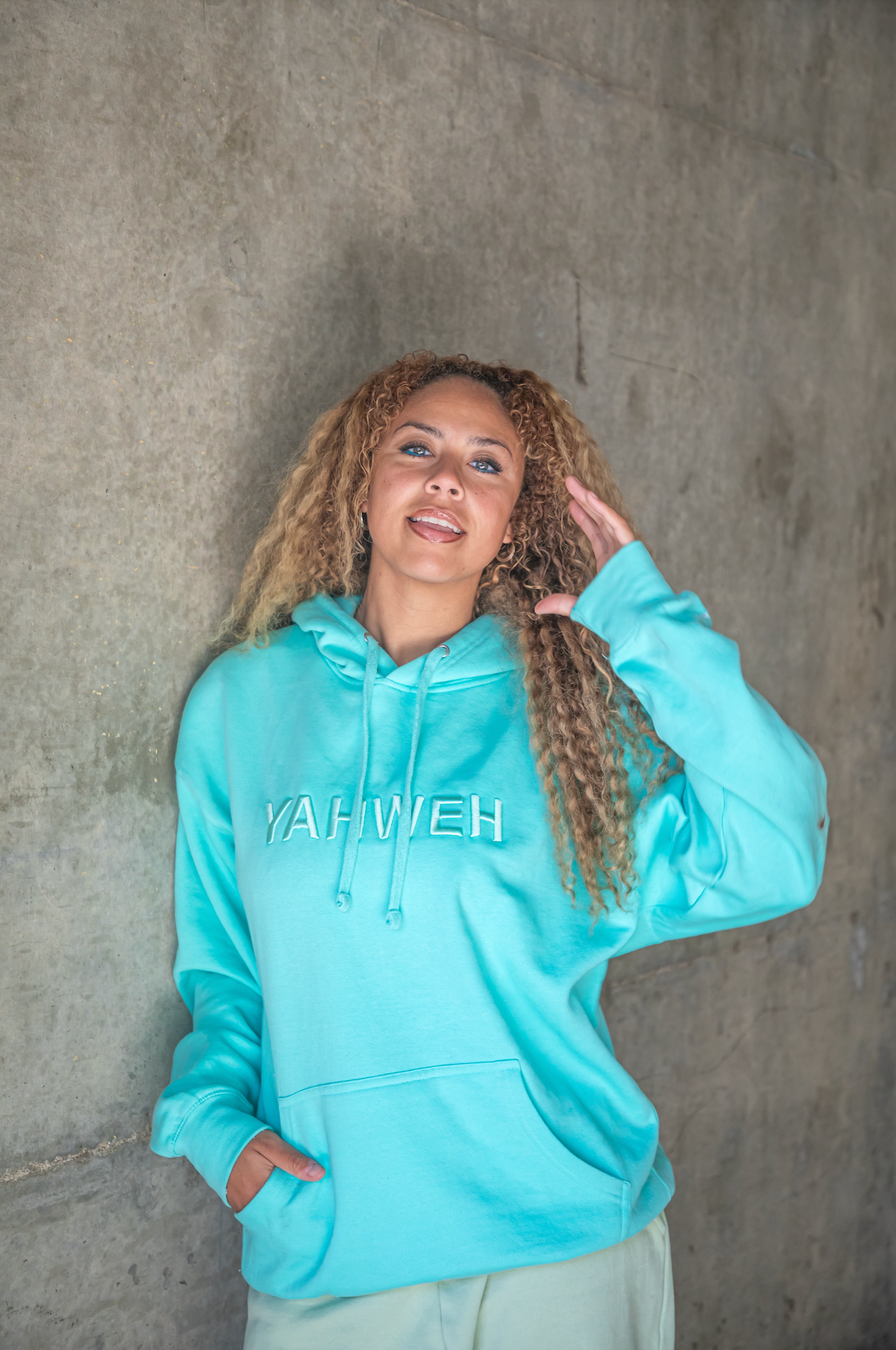 Blue Yahweh Hoodie