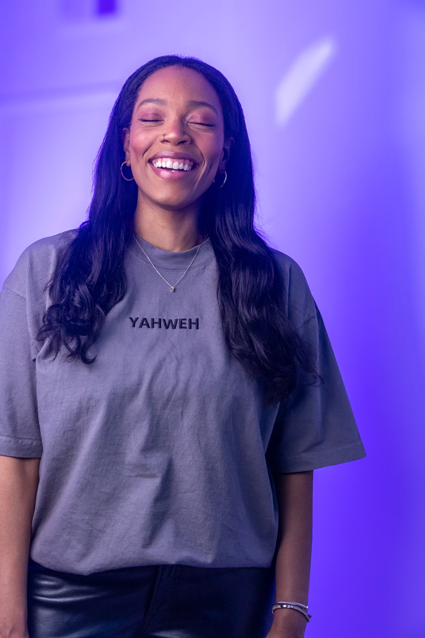 Grey "YAHWEH" T-Shirt