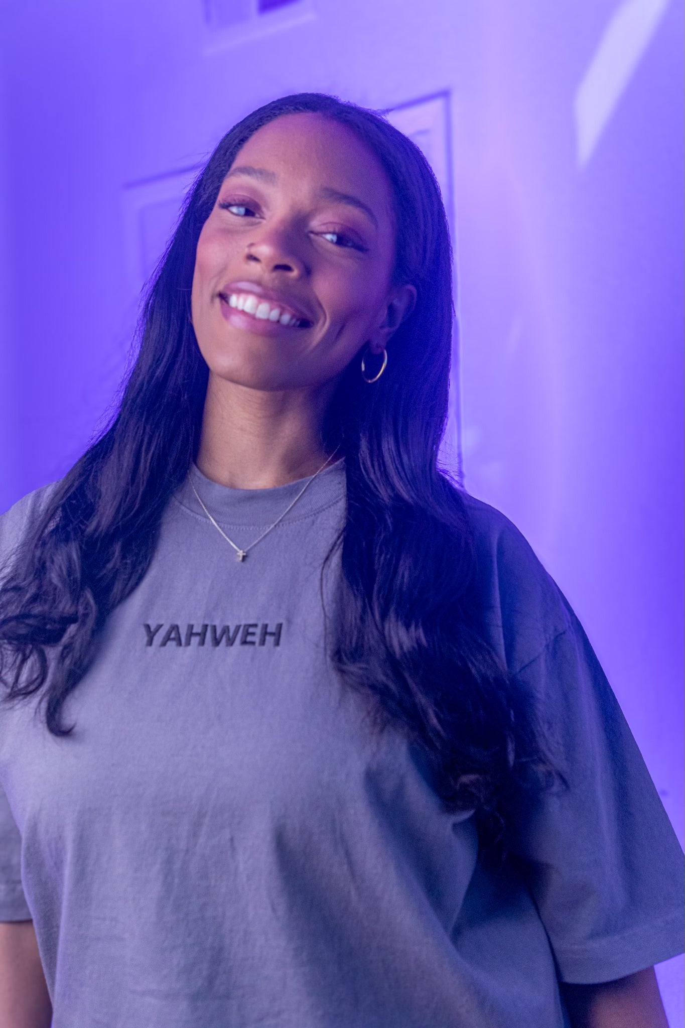 Grey "YAHWEH" T-Shirt